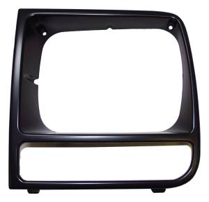 Crown Automotive Jeep Replacement Headlamp Bezel Left Black/Black  -  55055137