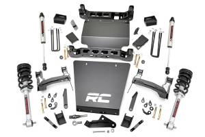 Rough Country Suspension Lift Kit w/Shocks 5 in. Lift Incl. Lifted Struts Rear V2 Monotube Shocks - 29171