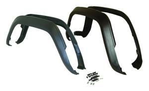 Crown Automotive Jeep Replacement Fender Flare Kit Incl. Hardware Flat Black  -  5AGK