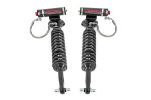 Rough Country Vertex 2.5 Reservoir Coil Over Shock Absorber Set Incl. Front Left and Right Vertex Coil Over Shocks Reservoir Mounting Plates Stainless Steel Clamps - 689004