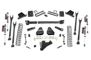 Rough Country Suspension Lift Kit w/Shocks 6 in. 4-Link w/Vertex Reservoir Shocks Lifted Coil Springs Upper / Lower Control Arms Bumpstop Spacers w/Hardware - 52651