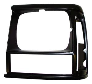 Crown Automotive Jeep Replacement Headlamp Bezel Left Black/Black  -  55034075