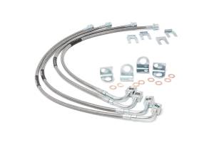 Rough Country Stainless Steel Brake Lines 4-6 in. Lift Front and Rear - 89716