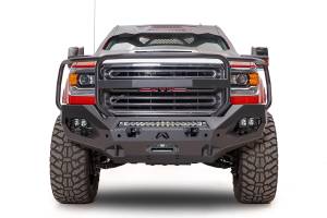 Fab Fours - Fab Fours Matrix Front Bumper 2 Stage Black Powder Coat Full Grill Guard - GM15-X2850-1 - Image 1