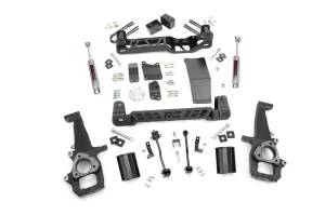 Rough Country - Rough Country Suspension Lift Kit w/Shocks 6 in. Lift Incl. Crossmembers Diff Brkts Knuckles Driveshaft Spacer Swaybar Links Skid Plate Strut Spacer Blocks Rear Premium N3 Shocks - 32730 - Image 2