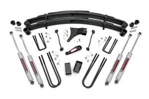 Rough Country - Rough Country Suspension Lift Kit w/Shocks 4 in. Lift Incl. leaf Springs Swaybar Links Trackbar Drop Brkt. Blocks U-Bolt Hardware Front and Rear Premium N3 Shocks - 49430 - Image 2