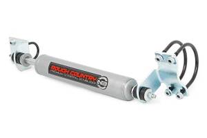 Rough Country - Rough Country Steering Stabilizer Designed To Restrain Bump Steer And Front End Vibration Chrome Hardened 18 mm. Piston Rod - 8737530 - Image 2