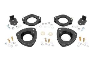 Rough Country - Rough Country Suspension Lift 2 in. Front/Rear Strut Spacers Laser Cut Powder Coated Black - 90300 - Image 2