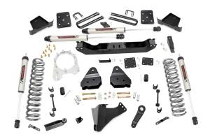 Rough Country Suspension Lift Kit 6 in. Radius Arm Drop Brackets N3 Series Shock Absorbers Can Run Up To 37x12.50 Wheel Designed Anti-Axle Wrap Rear Blocks w/V2 Monotube - 50470