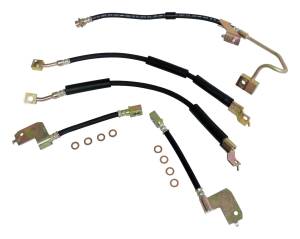 Crown Automotive Jeep Replacement - Crown Automotive Jeep Replacement Brake Hose Kit Incl. Hoses/Rear Hose To Axle And 8 Brake Hose Washers  -  BHK7 - Image 1