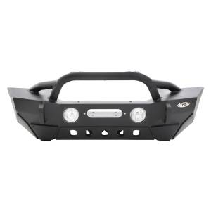 Smittybilt - Smittybilt XRC GEN 2 Front Bumper Lite Textured Black Incl. D-Rings Winch Plate[Up to 12000 lb.] O.E. Fog Light Ports [Lights Not Included] - 76807LT - Image 2