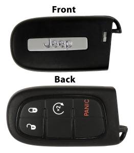 Crown Automotive Jeep Replacement Key Fob w/Push To Start w/Remote Start w/o Power Liftgate Genuine Mopar Key Fob w/Jeep Logo  -  68105078AF