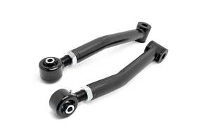 Rough Country - Rough Country X-Flex Control Arm Set Front Lower Incl. 2 Tubular Adjustable Control Arms w/X-Flex Joints Poly Rubber Bushings Sleeves Grease Fittings - 11390 - Image 1