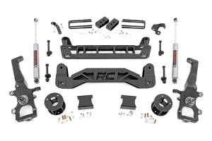 Rough Country Suspension Lift Kit w/Shocks 4 in. Lift Kit Rear Premium N3 Shocks Incl. Hardware - 52330