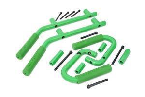 Rough Country - Rough Country Grab Handle Front and Rear Solid Steel Green Set - 6503GREEN - Image 1