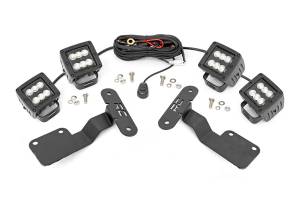 Rough Country LED Lower Windshield Ditch Kit 2 in. Flood Beam - 70869