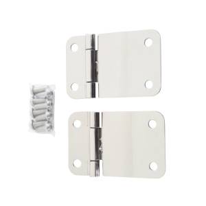 Smittybilt Tailgate Hinge Pair Incl. Hardware Stainless Steel No Drill Installation - 7419