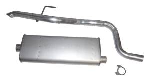 Crown Automotive Jeep Replacement - Crown Automotive Jeep Replacement Muffler And Tailpipe Incl. Muffler/Tailpipe And Clamp  -  52080441AA - Image 1