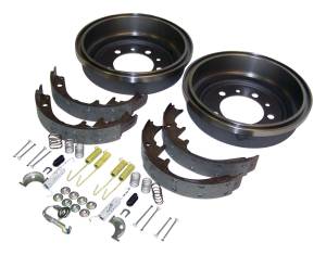 Crown Automotive Jeep Replacement Drum Brake Shoe And Drum Kit Rear Incl. 2 Drums 1 Shoe Set And All Hardware w/10x1.75in Brakes  -  52002952K