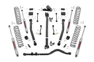 Rough Country - Rough Country Stage 2 Lift Kit w/Shocks 3.5 in. Lift Incl. Track Bar CV Driveshaft Lower Ctrl Arms w/Brkts. Coil Springs Swaybar Links Bump Stop Front and Rear Premium N3 Shocks - 69131 - Image 1