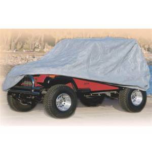 Smittybilt Jeep Cover Incl. Heavy Duty Grommet Bag Lock Cable No Drill Installation - 830