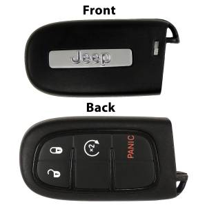 Crown Automotive Jeep Replacement - Crown Automotive Jeep Replacement Key Fob w/Push To Start w/Remote Start w/o Power Liftgate Genuine Mopar Key Fob w/Jeep Logo  -  68105078AF - Image 2