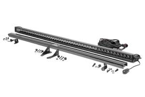 Rough Country - Rough Country Black Series 50-inch LED Hood Kit Incl. 50 in. Single Row LED Light Bar Wiring Harness Mounting Brackets Hardware - 70057 - Image 2