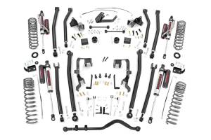 Rough Country - Rough Country Long Arm Suspension Lift Kit w/Shocks 4 in. w/Vertex Adjustable Reservoir Shocks 4 Door - 78550A - Image 2