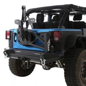 Smittybilt - Smittybilt XRC GEN 2 Rear Bumper Textured Black Incl. Roto Pax® Gas Can Holder - 76858 - Image 10