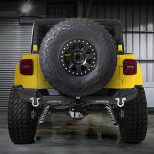 Smittybilt - Smittybilt XRC GEN 2 Rear Bumper Light Textured Black Incl. D-Rings Winch Plate[Up to 12000 lb. Winch] O.E. Fog Light Ports [Lights Not Included] - 77858 - Image 6