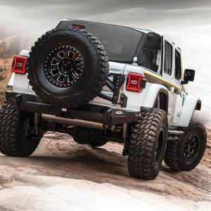 Smittybilt - Smittybilt XRC GEN 2 Rear Bumper Light Textured Black Incl. D-Rings Winch Plate[Up to 12000 lb. Winch] O.E. Fog Light Ports [Lights Not Included] - 77858 - Image 11