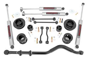 Rough Country Suspension Lift Kit 3.5 in. Durable Front/Rear Coil Spacers Nitrogen Charged N3 Shocks 18 mm. Spring Loaded Piston Rod Huge 54 mm. Shock Body - 63730