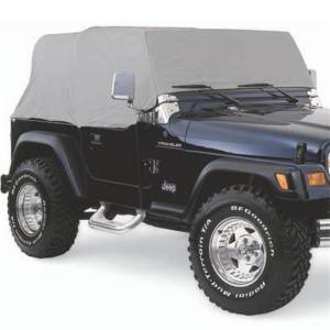 Smittybilt Cab Cover Water Resistant w/o Door Flaps Gray - 1160