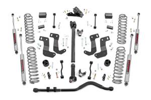 Rough Country Suspension Lift Kit w/Shocks 3.5 in. Lift Incl. Coil Springs Track Bar CV Driveshaft Ctrl Arm Drop Brkt. Swaybar Links Bump Stop Front and Rear Premium N3 Shocks - 69031