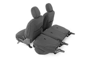 Rough Country - Rough Country Seat Cover Set Front/Rear Black Series 4 Layer Construction Thick Foam Padding - 91012 - Image 3