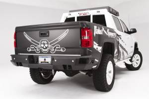 Fab Fours - Fab Fours Heavy Duty Rear Bumper 2 Stage Black Powder Coated w/Sensors - CS14-W3151-1 - Image 2