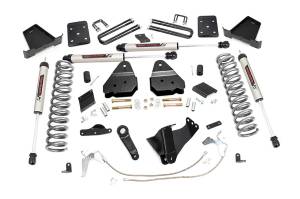 Rough Country - Rough Country Suspension Lift Kit 6 in. w/V2 Series Monotube Shocks Lifted Coil Springs Stainless Steel Braided Brake Lines Brackets Bumpstop Spacers Includes Hardware - 52970 - Image 1