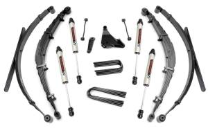 Rough Country Suspension Lift Kit w/Shocks 6 in. Lift V2 Monotube Shocks Incl. Lifted Leaf Springs - 49270