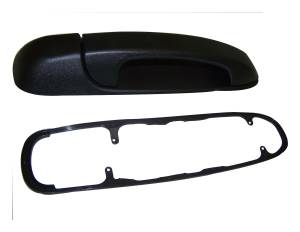 Crown Automotive Jeep Replacement Exterior Door Handle Black Textured w/o Lock Cylinder  -  55135636AD