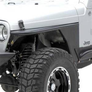 Smittybilt XRC Tube Fender Front w/3 in. Flare Textured Black Powder Coat Relocates Factory Latch - 76867