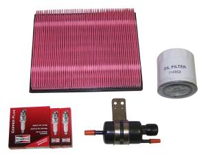 Crown Automotive Jeep Replacement Tune-Up Kit Incl. Air Filter/Oil Filter/Spark Plugs  -  TK35