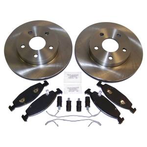 Crown Automotive Jeep Replacement - Crown Automotive Jeep Replacement Disc Brake Service Kit Front Incl. Rotors/Pads/Pin Kits/Springs  -  52098672KE - Image 2