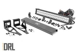 Rough Country - Rough Country Chrome Series LED Kit Fits In Bumper Amber DRL 9600 Lumens IP67 Waterproof 120 Watts Aluminum Includes Installation Instructions - 70664DRLA - Image 2