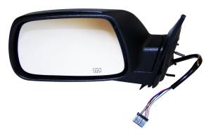 Crown Automotive Jeep Replacement Door Mirror Left Power Heated Foldaway Black  -  55156453AE