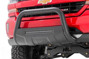 Rough Country Black Bull Bar w/ Integrated Black Series 20-inch LED Light Bar - B-T4060