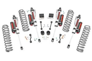 Rough Country Suspension Lift Kit 2.5 in. Rubicon Front/Rear Coil Springs w/Linear Coil Rate Nitrogen Charged Vertex Shocks 18 mm. Spring Loaded Piston Rod 54 mm. Shock Body - 66650