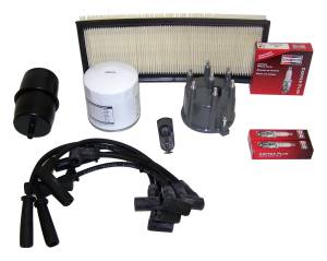 Crown Automotive Jeep Replacement Tune-Up Kit Incl. Air Filter/Oil Filter/Spark Plugs  -  TK2