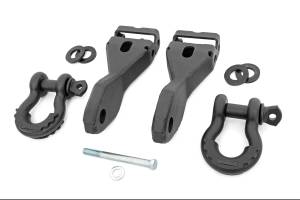 Rough Country Tow Hook To Shackle Conversion Kit w/D-Ring and Rubber Isolators - RS170