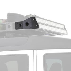 Smittybilt Defender Series LED Light Bar Brackets Pair For Use w/50 in. LED Light Bars Light Tabs Fit 1 in. Bars Hardware Incl. For Use w/4.5 ft. Racks Only - D8083