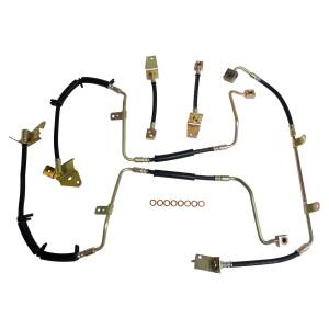 Crown Automotive Jeep Replacement - Crown Automotive Jeep Replacement Brake Hose Kit Incl. Hoses/Rear Hose To Axle And 8 Brake Hose Washers  -  BHK8 - Image 2